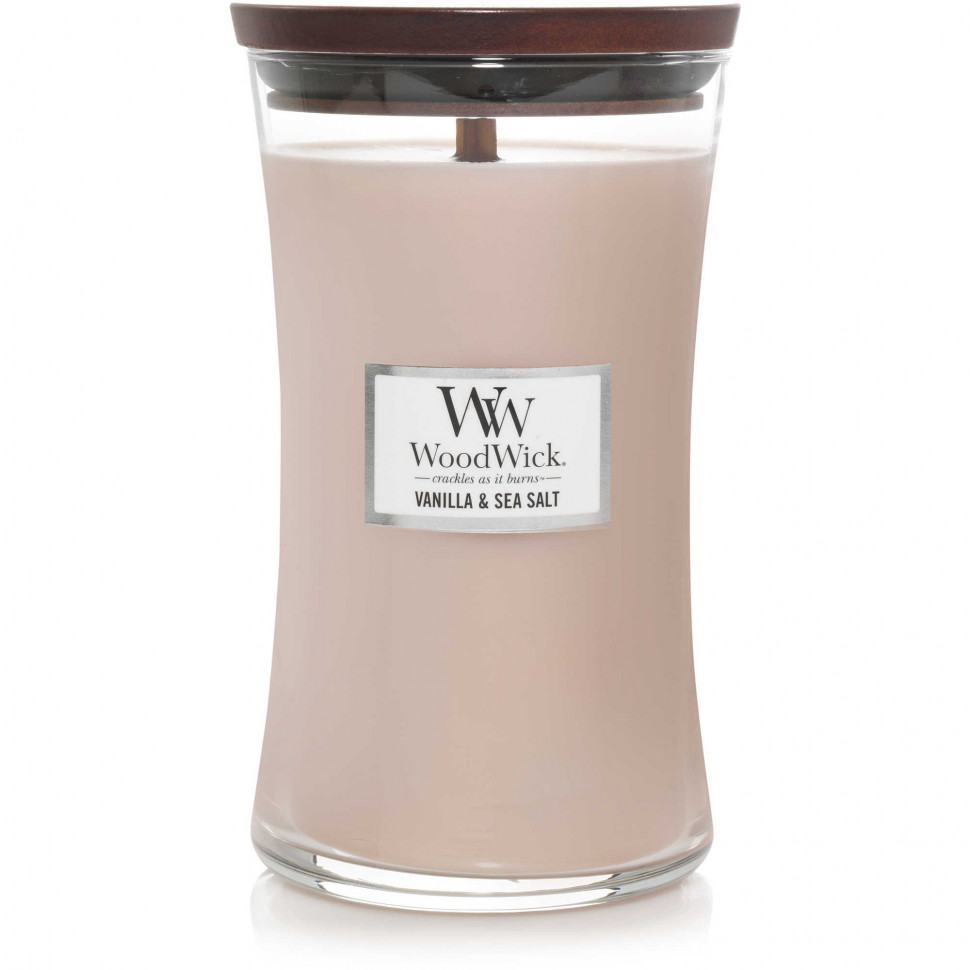 Ароматична свічка з ароматом ванілі та морської солі Woodwick Large Vanilla & Sea Salt 609 г